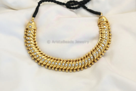 Handmade 925 Sutarla Kundan Necklace