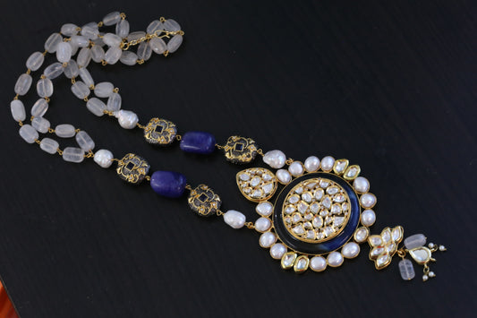 Designer Kundan & Baroque Pearls Beaded Necklace