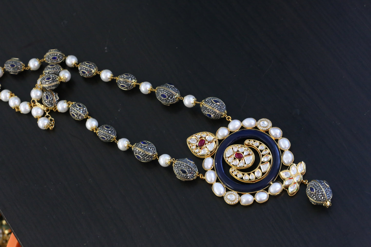 Designer Kundan & Baroque Pearls Necklace