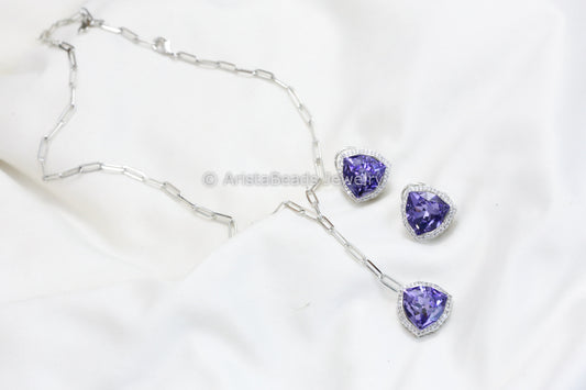 Dainty Austrian Swarovski Crystal Necklace Set