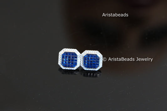 Dainty Cute Invisible CZ Studs - Style 1