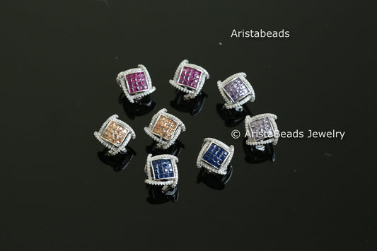 Dainty Cute Invisible CZ Studs - Style 4