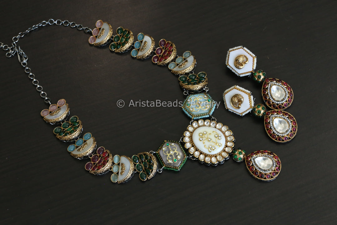 Sabya Inspired Contemporary Necklace Set