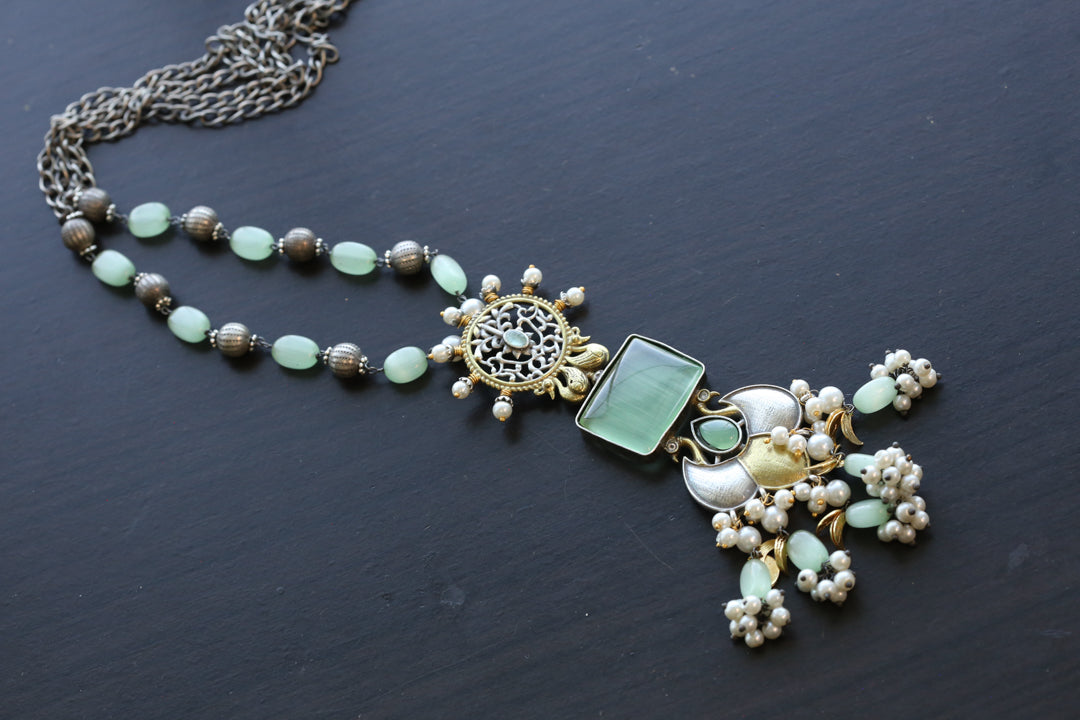Dainty Chain Necklace - Mint