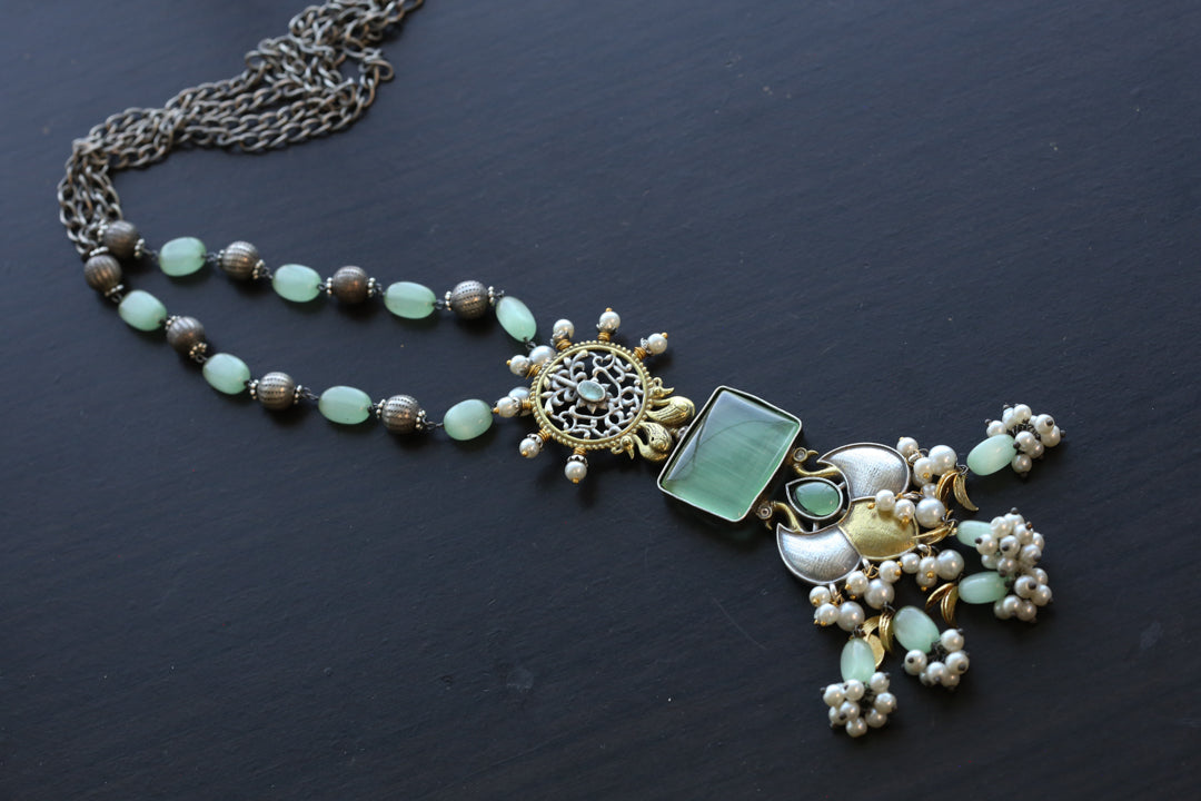 Dainty Chain Necklace - Mint