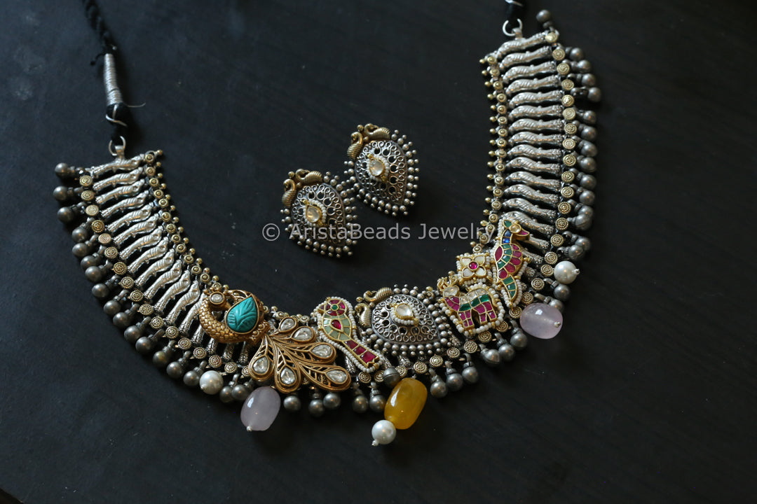 Kundan Fusion Necklace Set
