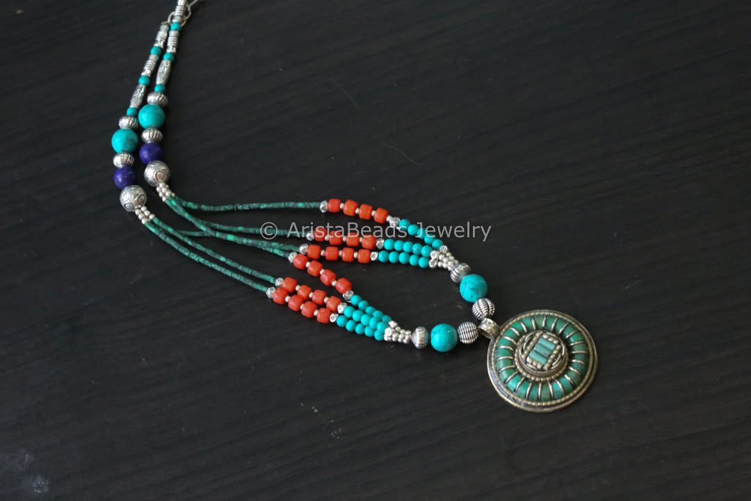 Dainty Tibetan Necklace - Design 4