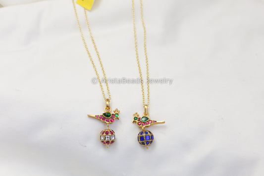 Dainty Kundan Jadau Chain Necklace