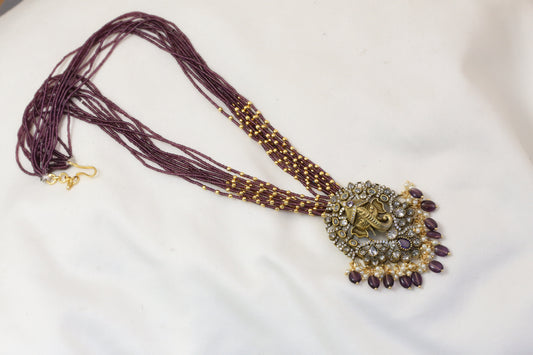 Victorian Finish Ganesha Necklace