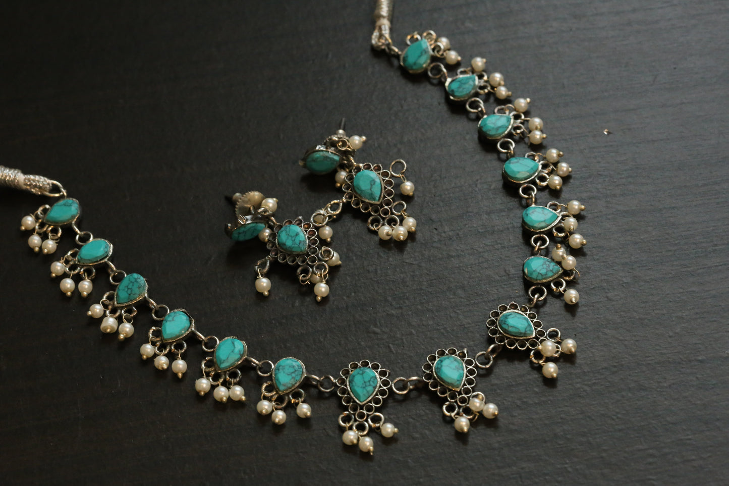 Dainty Turquoise Necklace Set - Style 1