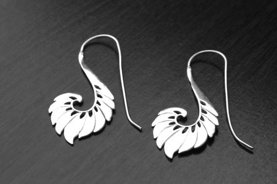 Silver Gypsy Brass Earrings - AristaBeads Jewelry - 2