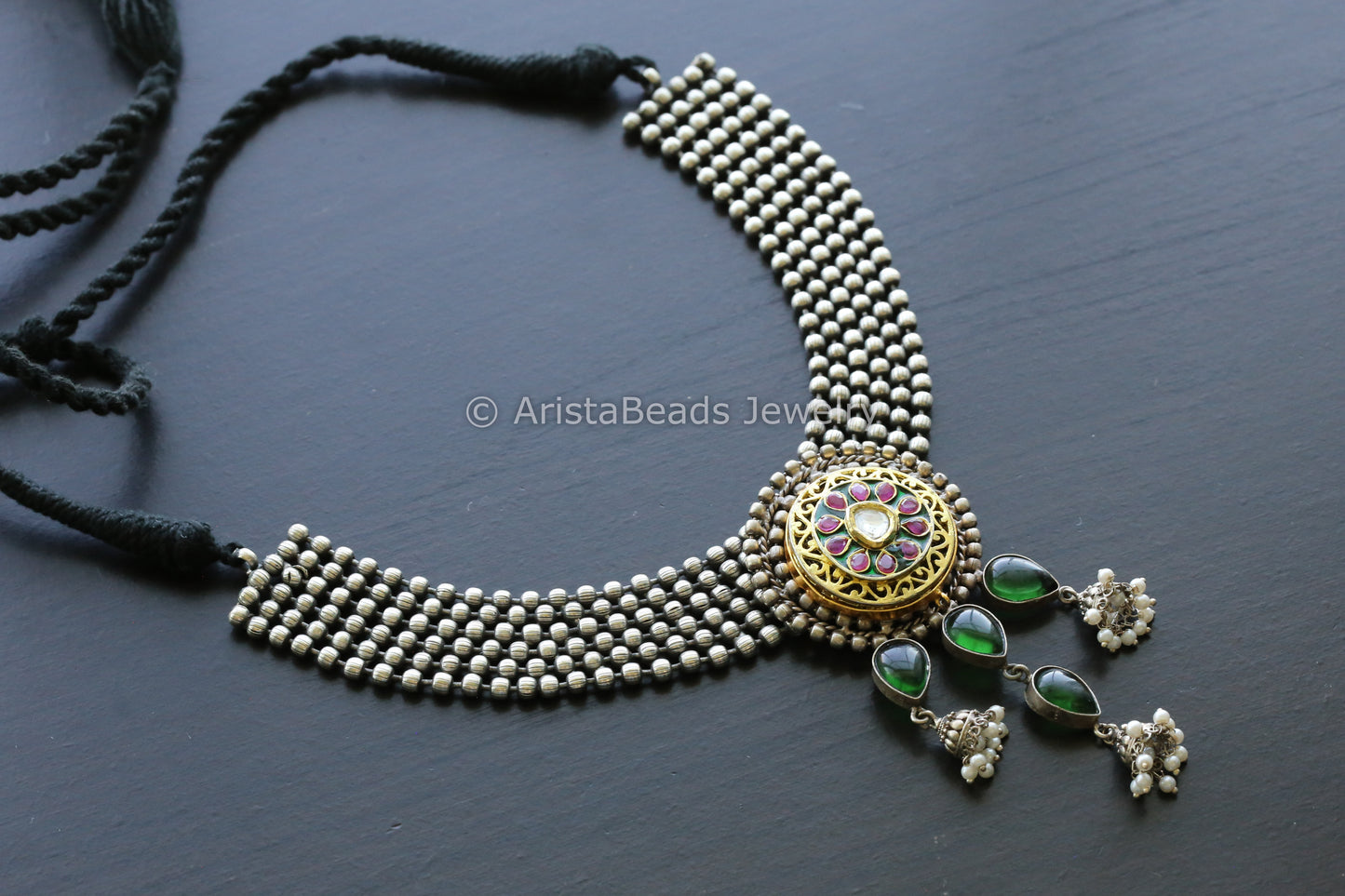 Handmade Kundan Motif Necklace