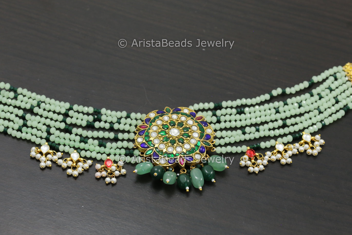Jadau Kundan Multicolor Choker/ Necklace