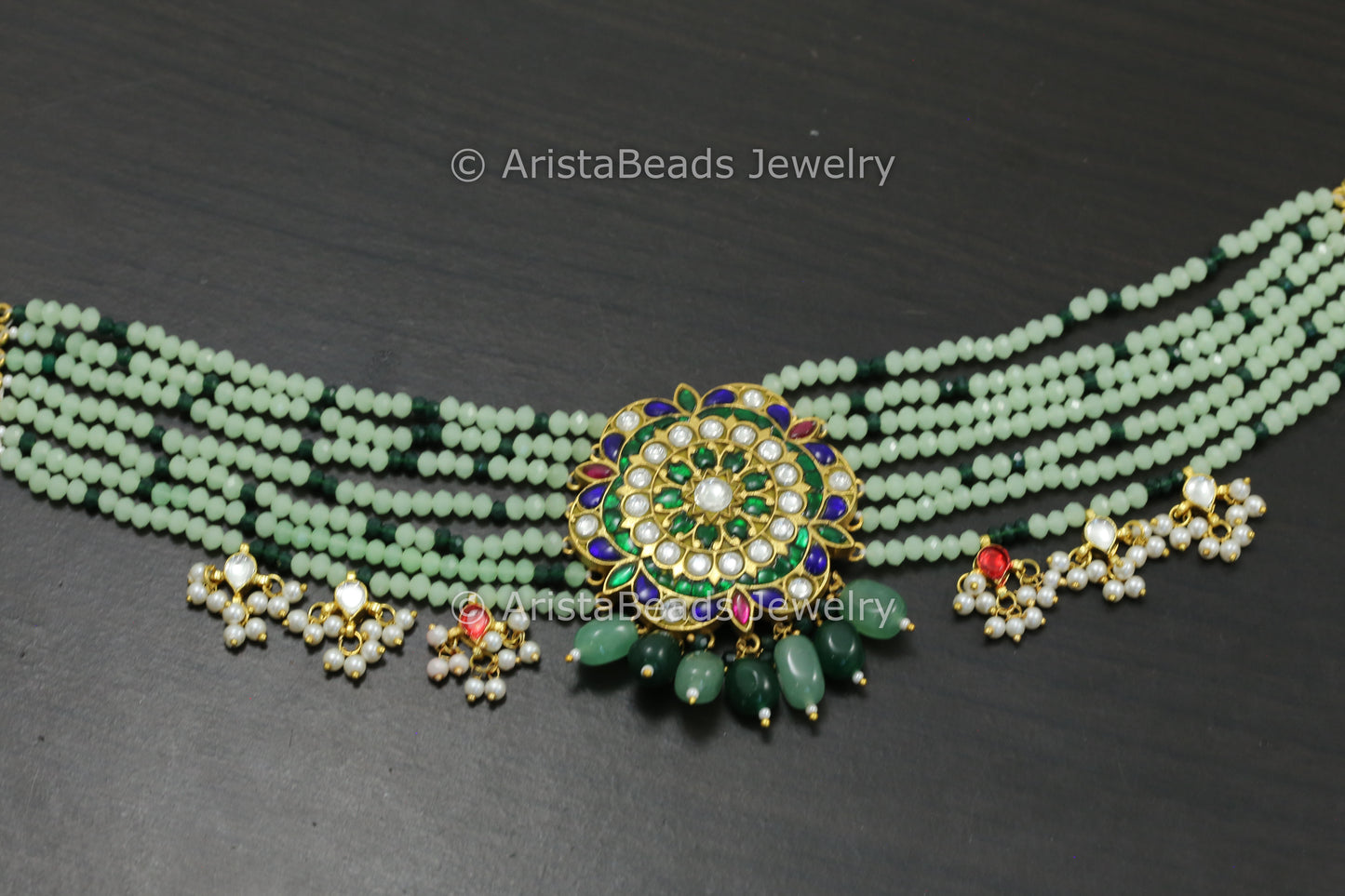 Jadau Kundan Multicolor Choker/ Necklace