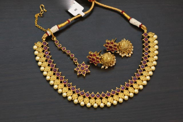 Kemp Antique Gold Necklace Set