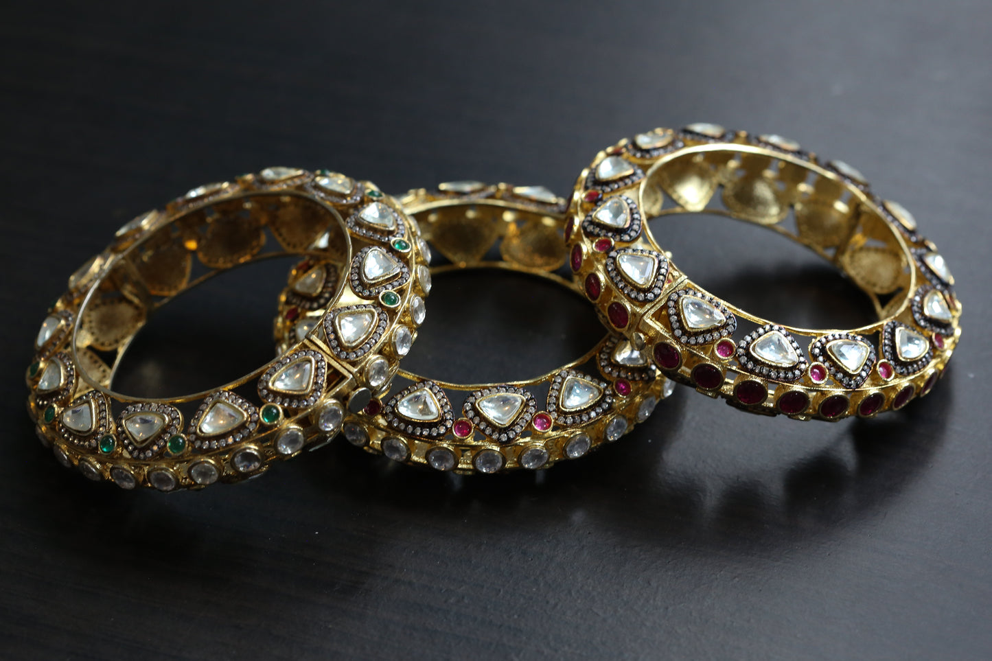 Victorian Kundan Pacheli Bracelet ( Colors Available)