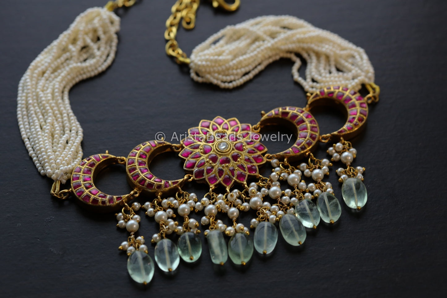 Handmade Jadau Kundan Choker Necklace