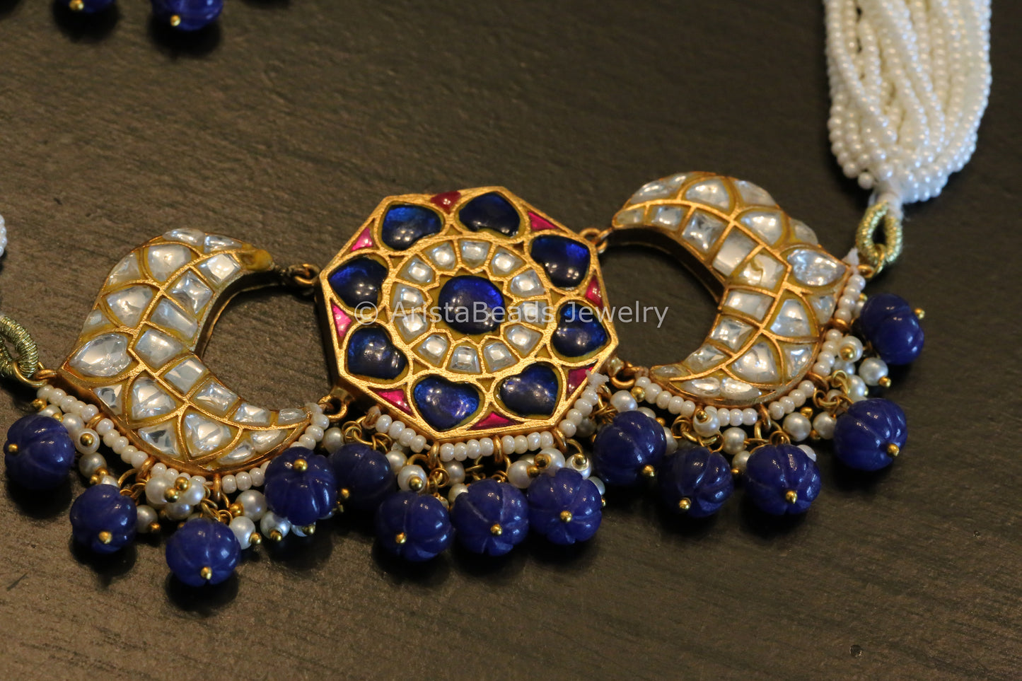 Handmade Tyaani Inspired Jadau Kundan Necklace Set