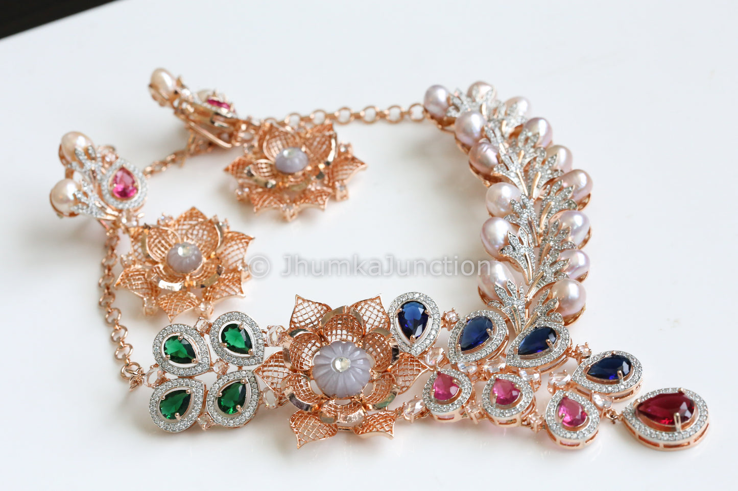 Baroque Pearl CZ Necklace