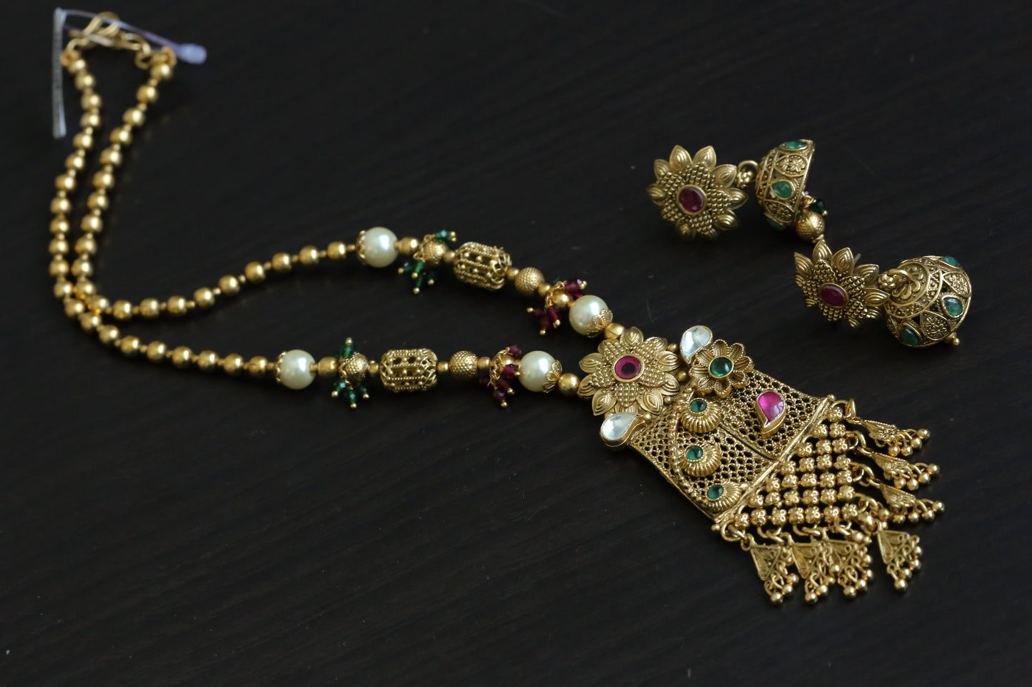 Real Gold Replica Necklace Set