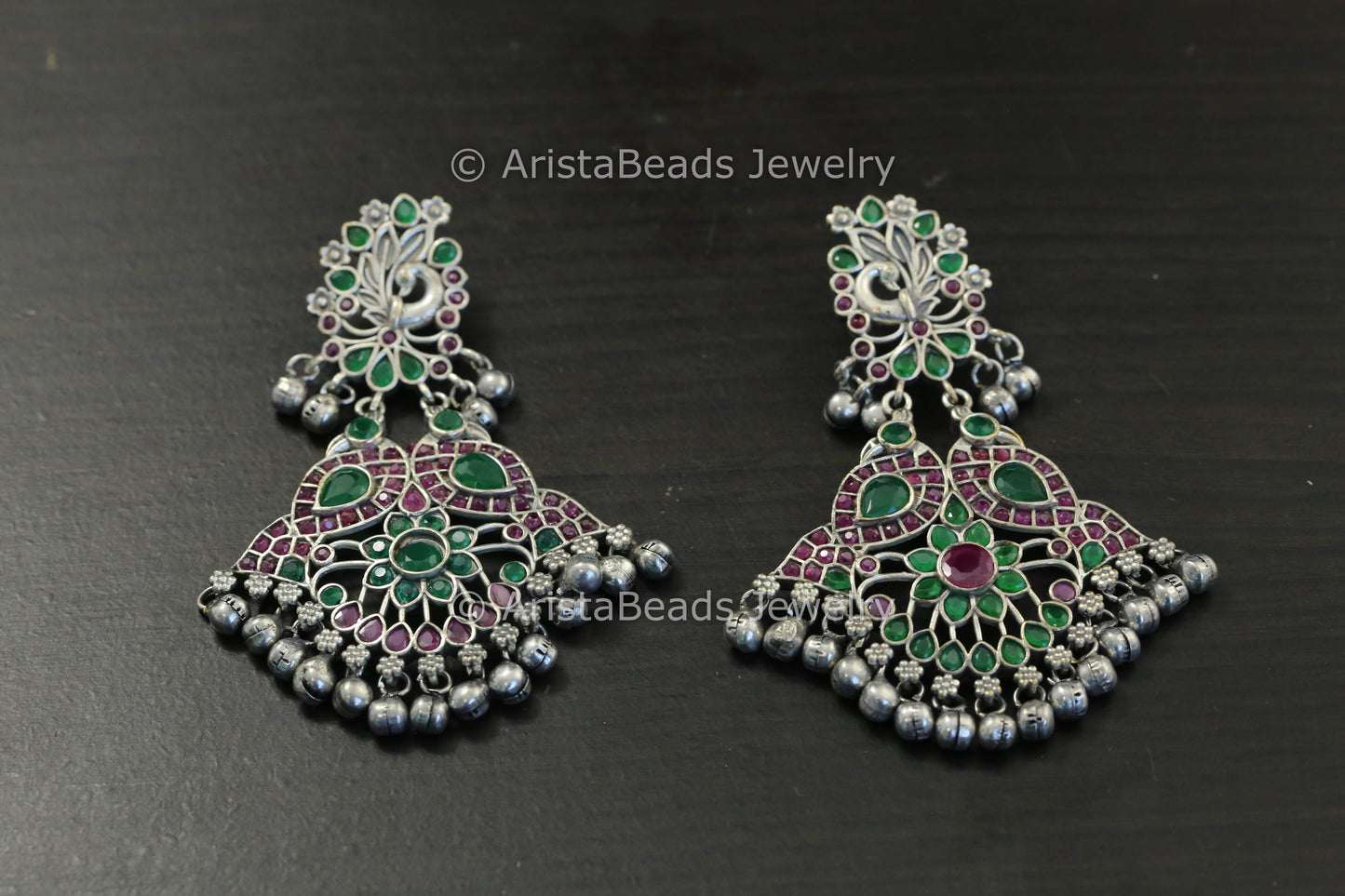 Silver Look CZ Earrings (Colors Available)
