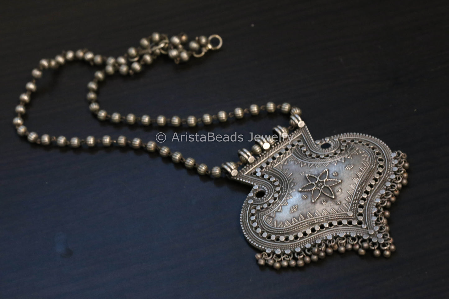 Silver Look Pendant Necklace